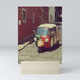Tuk tuk taxi in Lisbon, Portugal | Alfama district  Mini Art Print