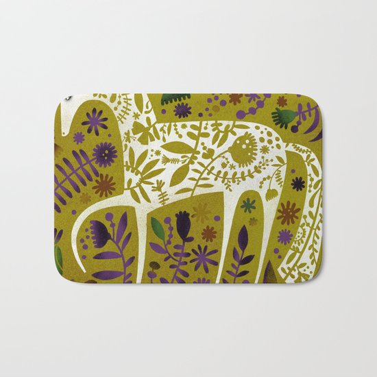 FLOWER HORSE Bath Mat