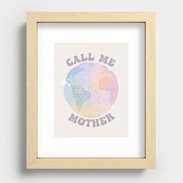 Call Me Mother Recessed Framed Print