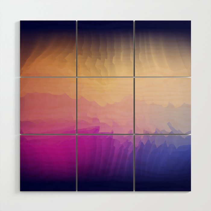 Abstract Colorful Fantasy Wood Wall Art By Mydream