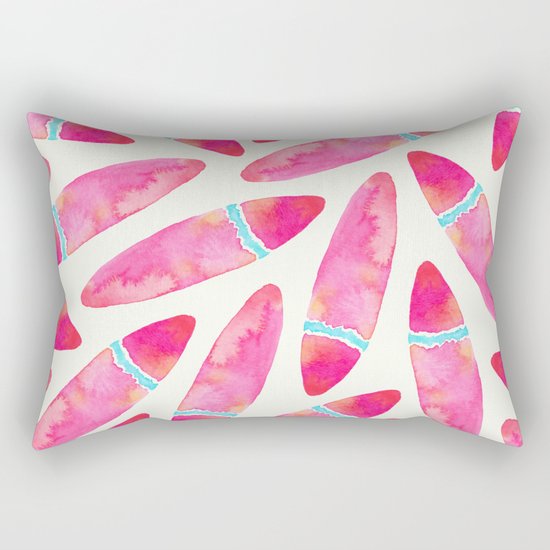 Pink Surf Rectangular Pillow