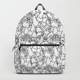 Oh Chickens Backpack | Drawing, Bird, Love, Animalright, Chicken, Vegan, Animal, Curated 