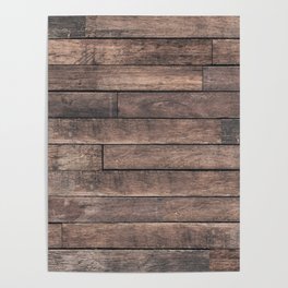 Rustic Wood Planks Poster