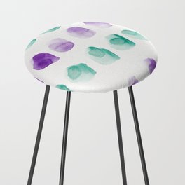 2  Minimalist Art 220419 Abstract Expressionism Watercolor Painting Valourine Design  Counter Stool