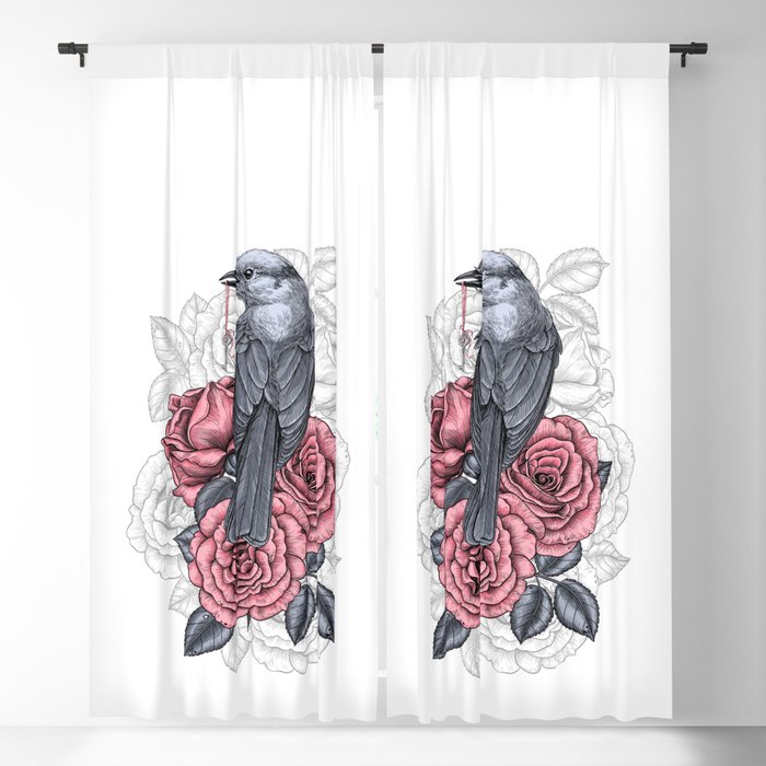 The bird with the silver key  Blackout Curtain