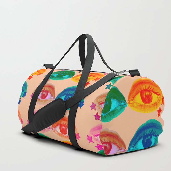 Mystic Colored Eye Pattern  Duffle Bag