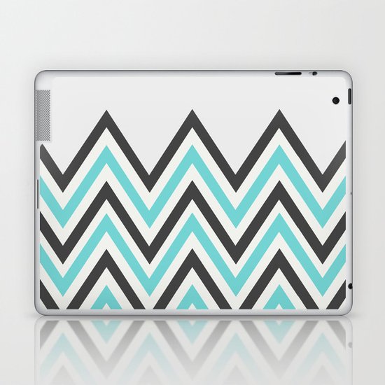 BLUE CHEVRON Laptop & iPad Skin