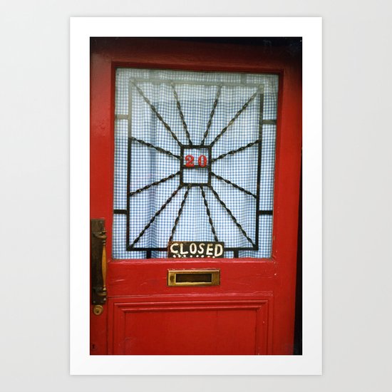 RED DOOR Art Print