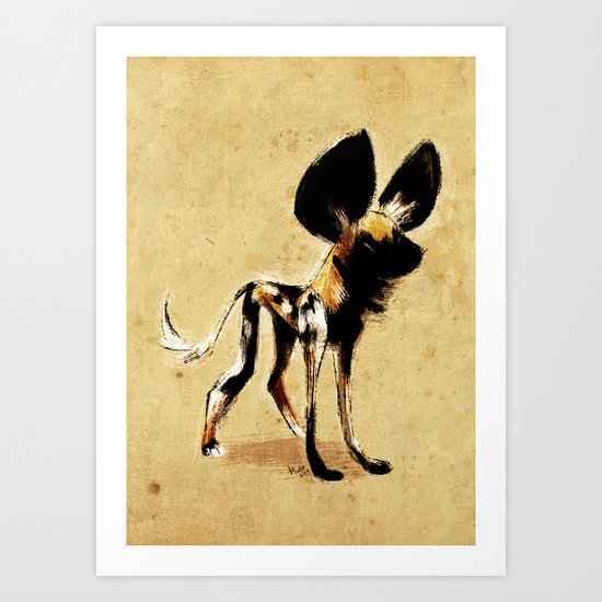 African Wild Dog Art Print