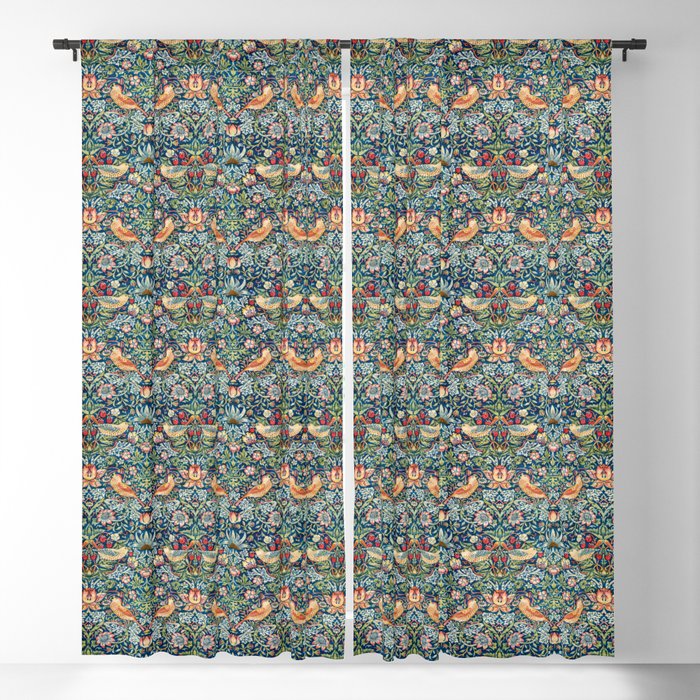 Strawberry Thief by William Morris Blackout Curtain