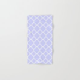 Periwinkle Blue Quatrefoil Hand & Bath Towel