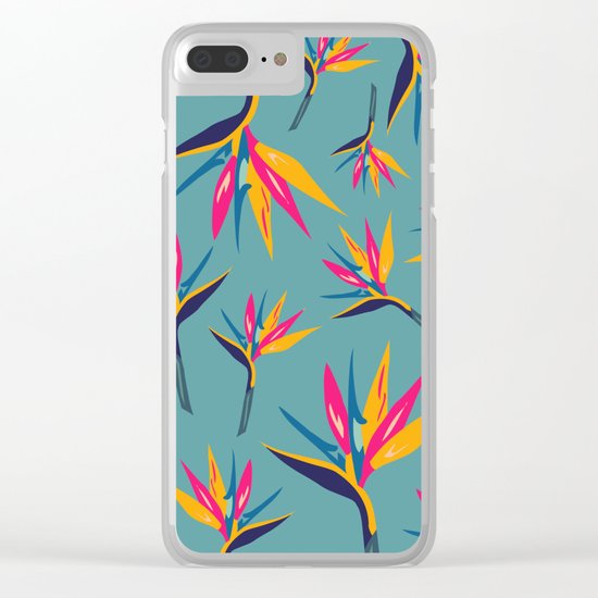 Bird of Paradise #2 Clear iPhone Case