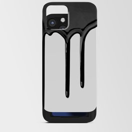 Black paint drip iPhone Card Case