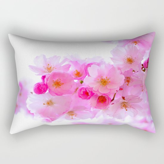 cherry tree blossom Rectangular Pillow