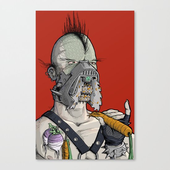 Vegetarian the Destroyer! Canvas Print