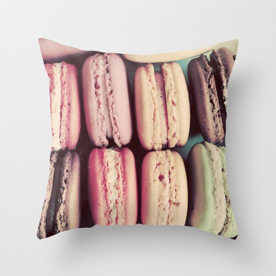 Macarons Throw Pillow