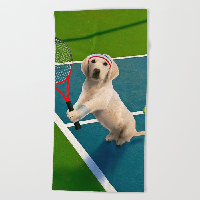 Golden retriever beach sales towel