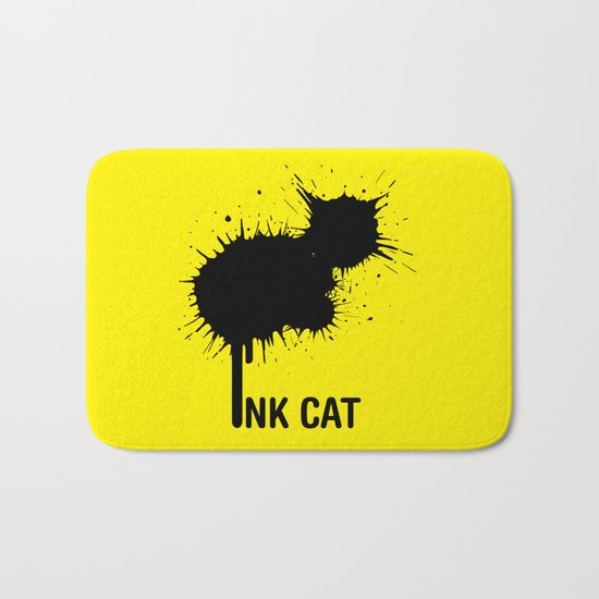 INK CAT Bath Mat