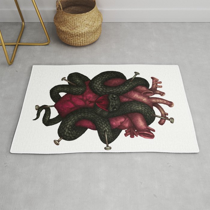 Black Heart Rug