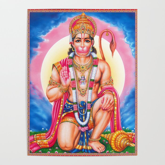 Lord Hanuman Painting Poster