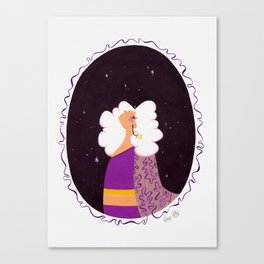 Celestial Woman - Purple Palette Canvas Print