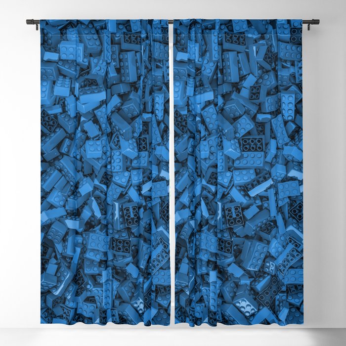 Master builder Blue Blackout Curtain