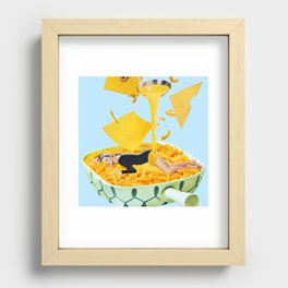 Cheese Dreams (Blue) Recessed Framed Print