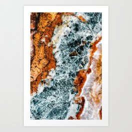Abstract Aerial Landscape, River Marble, Modern Marble Print, Luxury Geometric Art, Minimal Scandinavian Abstract Pattern Art Print