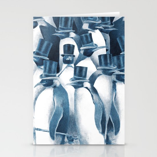 A Gathering of Gentlemen (square format) Stationery Cards