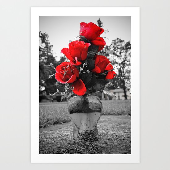 Red is permanence Art Print