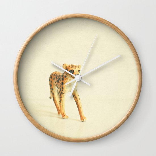 Catwalk Cheetah Wall Clock
