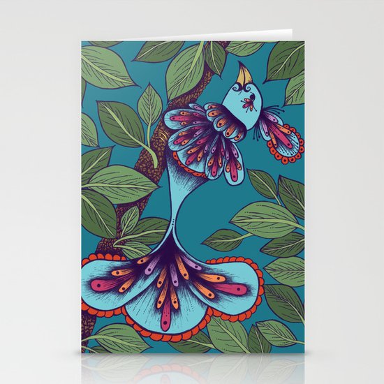 Butterfly Bird Stationery Cards