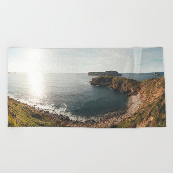 Ocean at sunset Beach Towel
