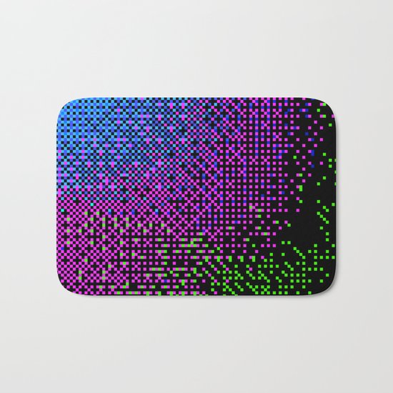 graphic pixel Bath Mat