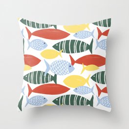 Fish In The Sea Throw Pillow