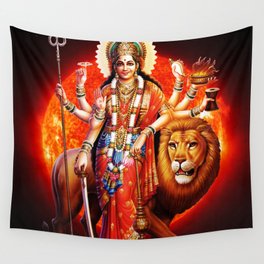 Hindu Durga 8 Wall Tapestry