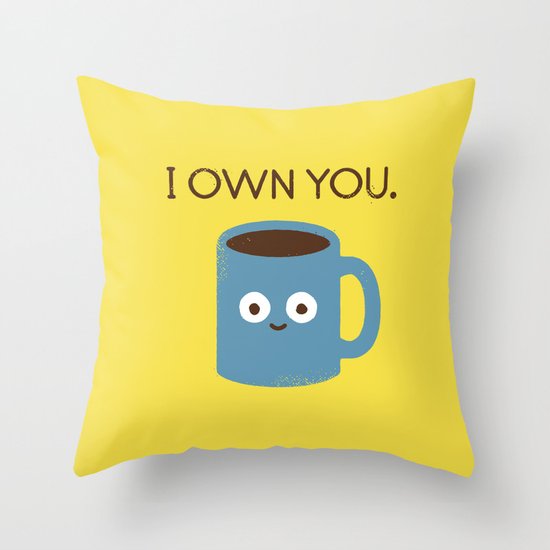 Coffee Talk Throw Pillow