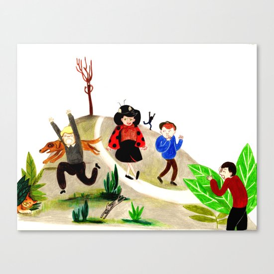 Spider girl Canvas Print