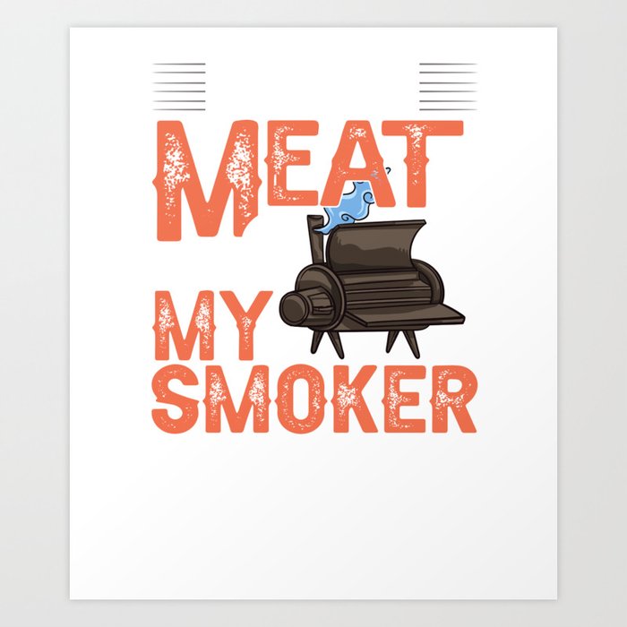 BBQ Smoker Grill Electric Grilling Pellet Recipes Art Print