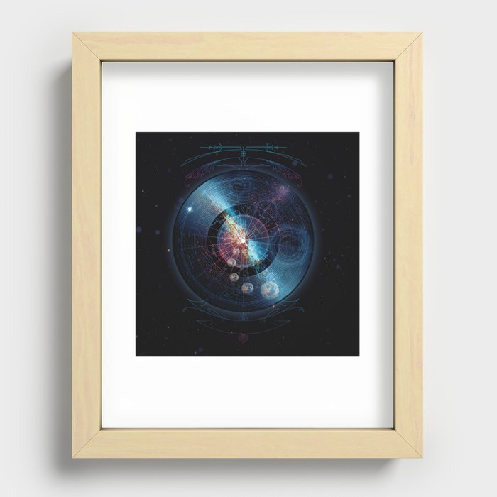 Space Music Recessed Framed Print