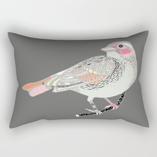 longing bird Rectangular Pillow
