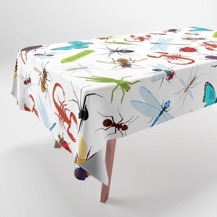 Insects Seamless Pattern Tablecloth