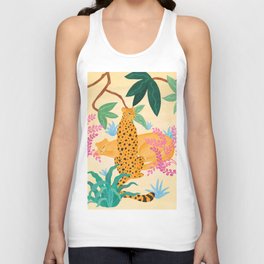 Panthers in Magical Garden Unisex Tank Top