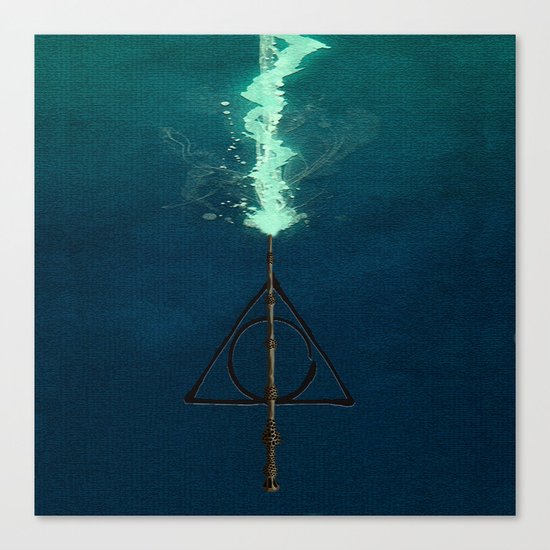 Harry Potter Deathly Hollows Expecto Patronum Canvas Print