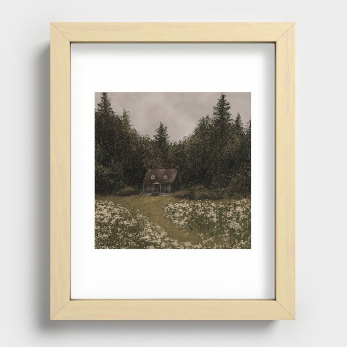 cozy cottage Recessed Framed Print