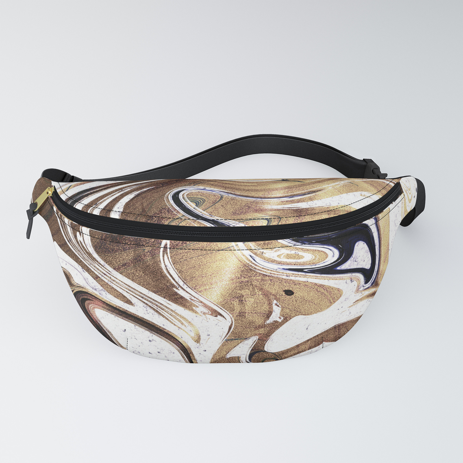 metallic gold fanny pack