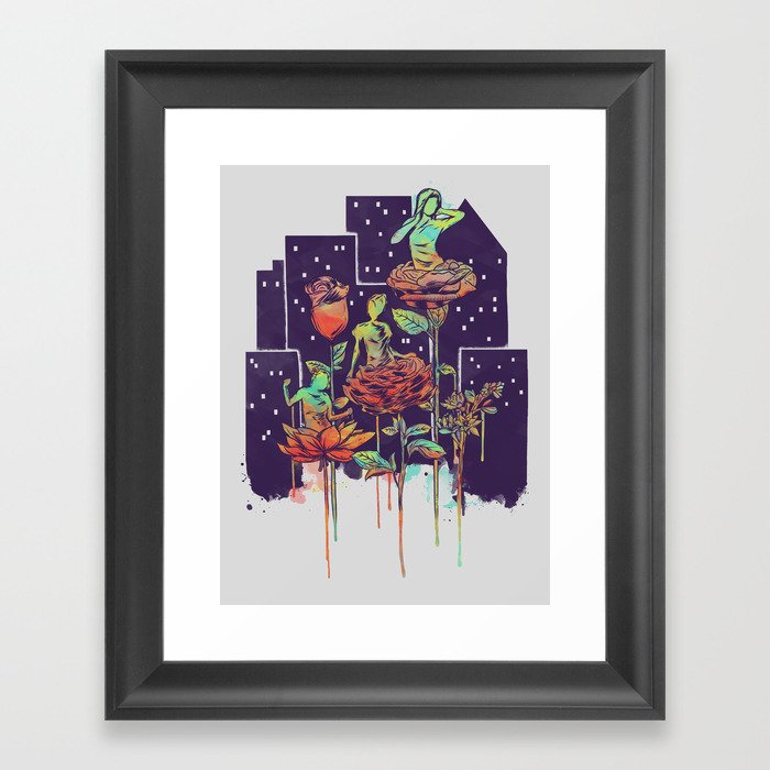 City of Flower Framed Art Print