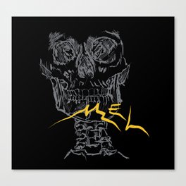 Mel Broken Skull Canvas Print