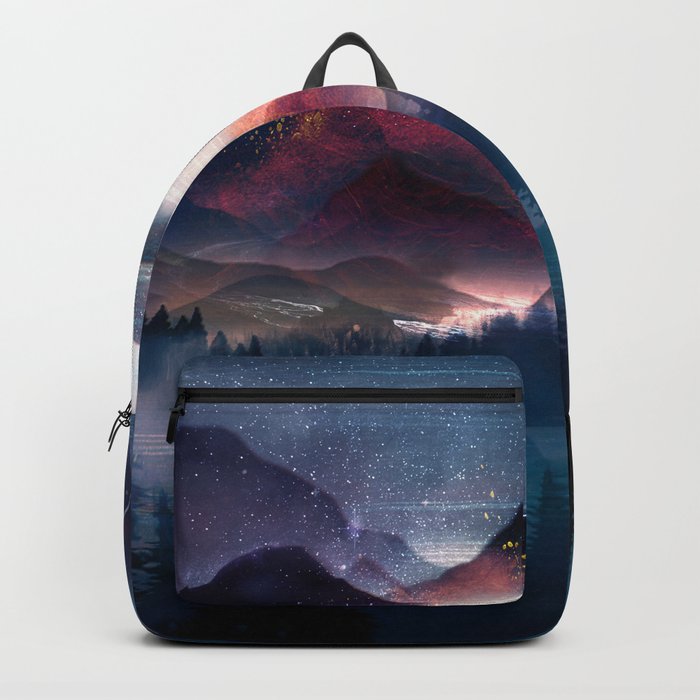 Mountain Lake Under the Stars Backpack