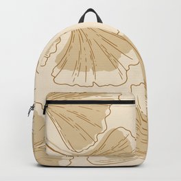 Gingko biloba earthy leaf pattern Backpack